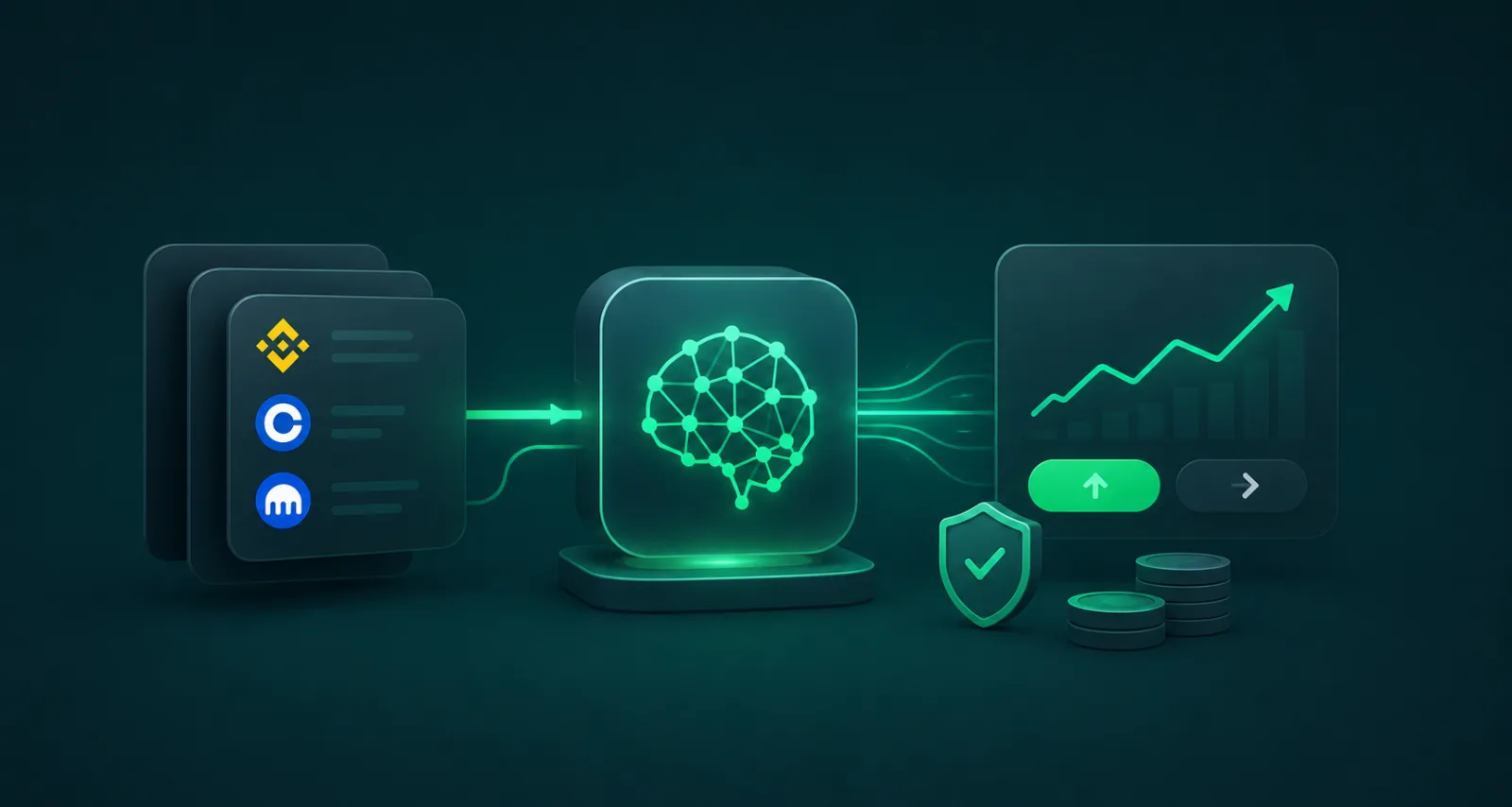 Motor algorítmico de trading que procesa datos de mercado y genera señales con gestión de riesgo